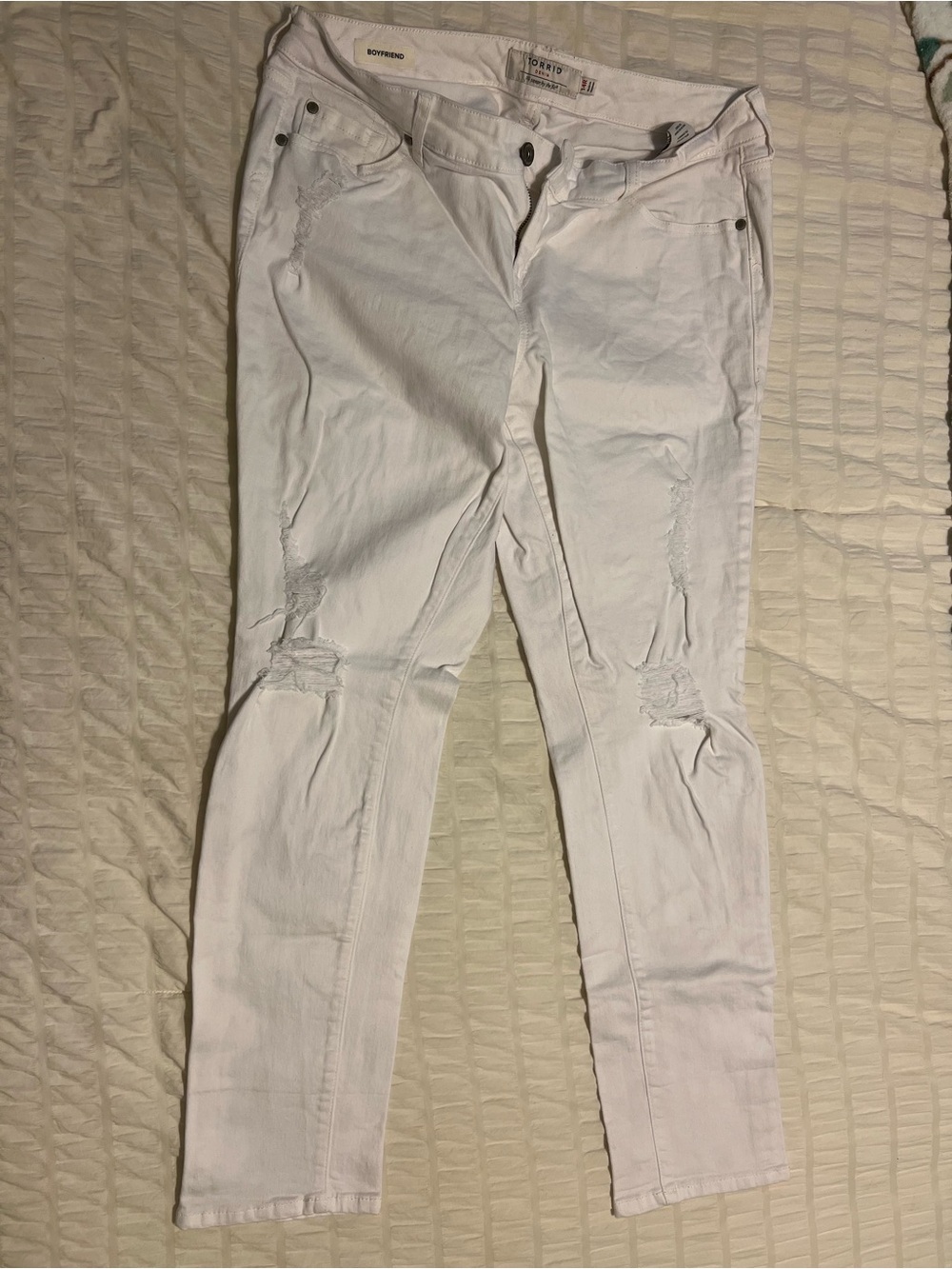 Torrid distressed boyfriend jeans